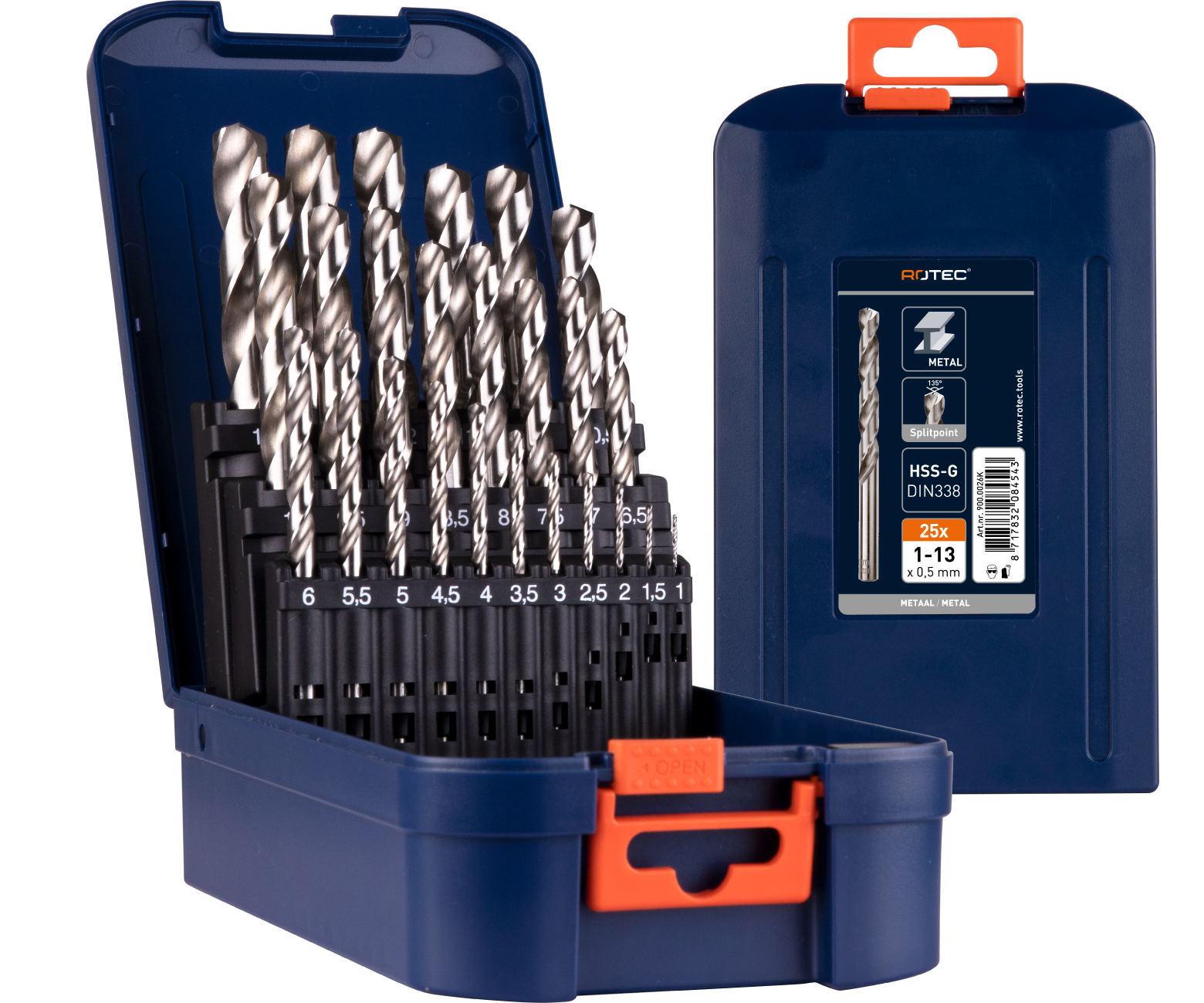 900.0026K HSS-G Spiraalborenset, SILVER-LINE, in ABS-cassette