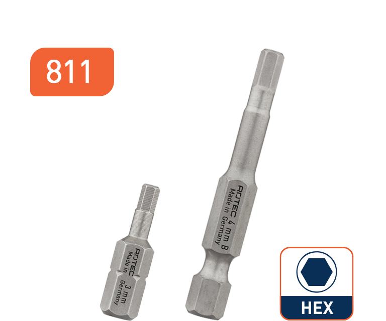 Embouts HEX25-50mm