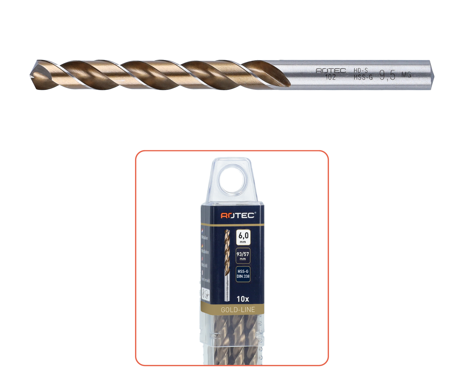 HSS-G Jobber drill bit, type HD-S, GOLD-LINE detail 2