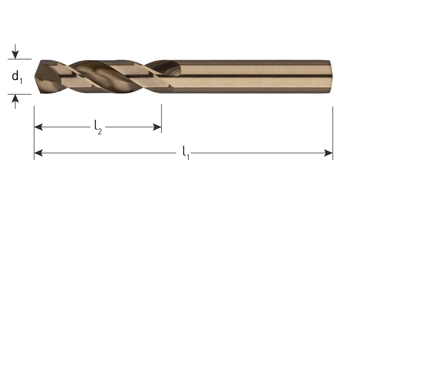 HSS-E plaatwerkboor type '132', ø3,9mm