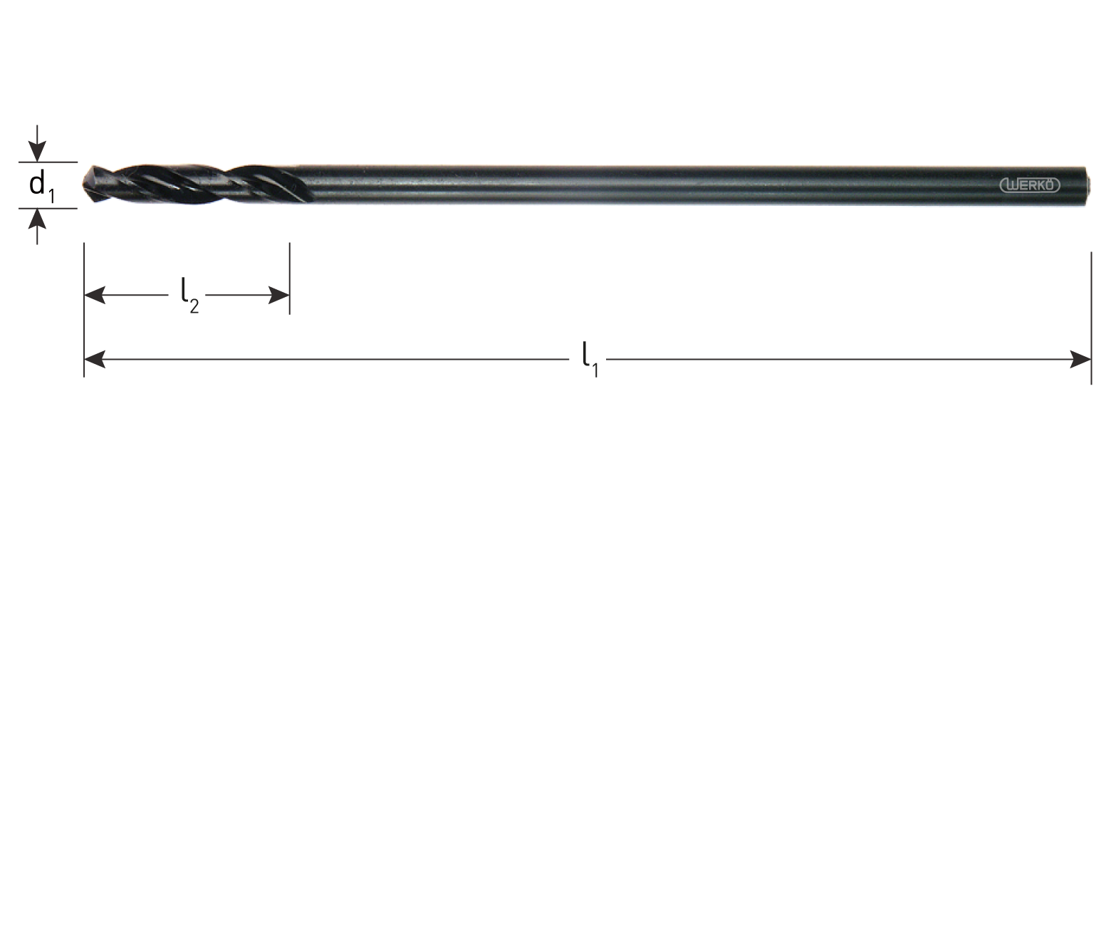 HSS-G dakdekkersboor type '155', ø5,0x150mm