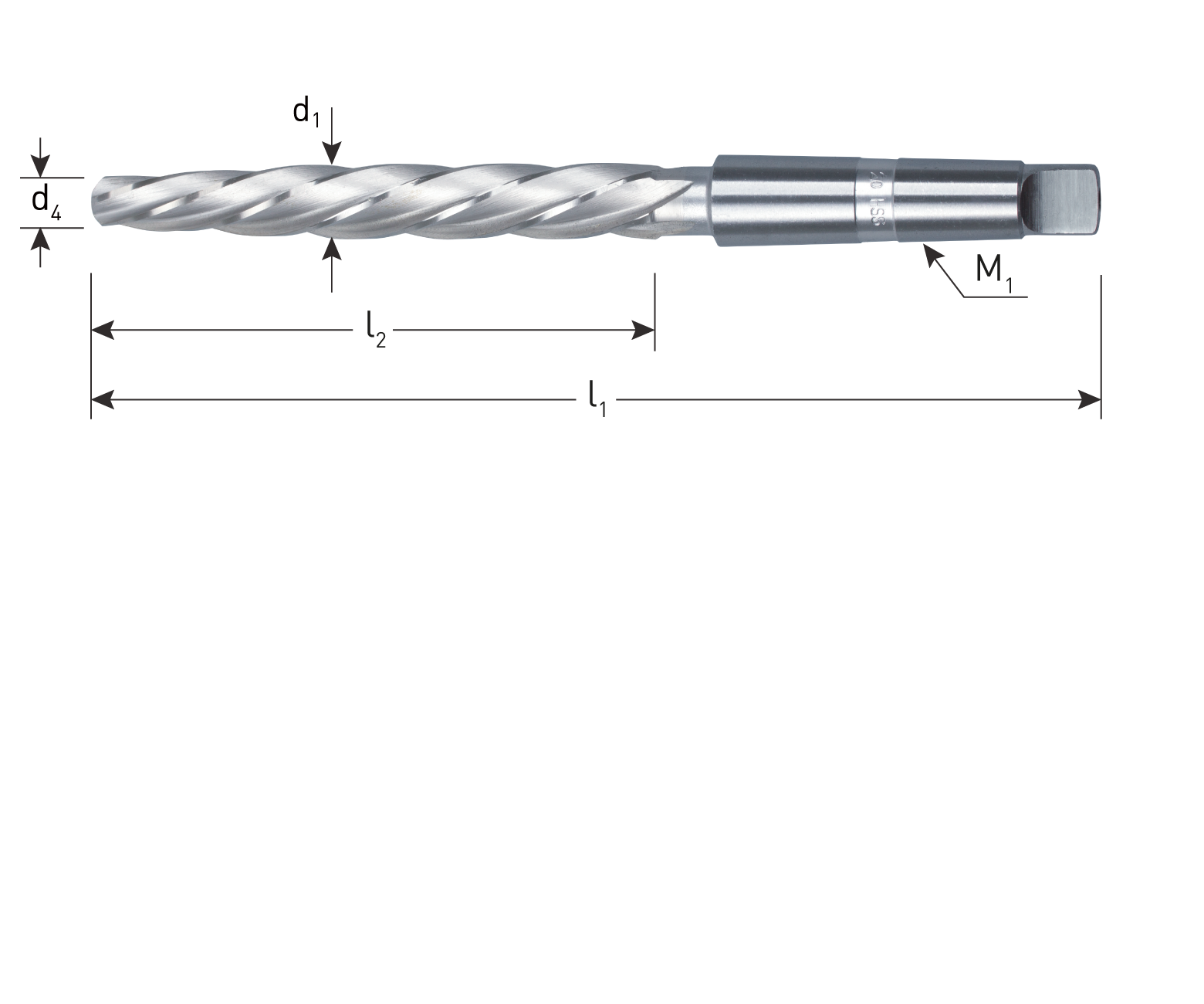 HSS-G klinknagelruimer DIN 311 type '185', ø16,0mm