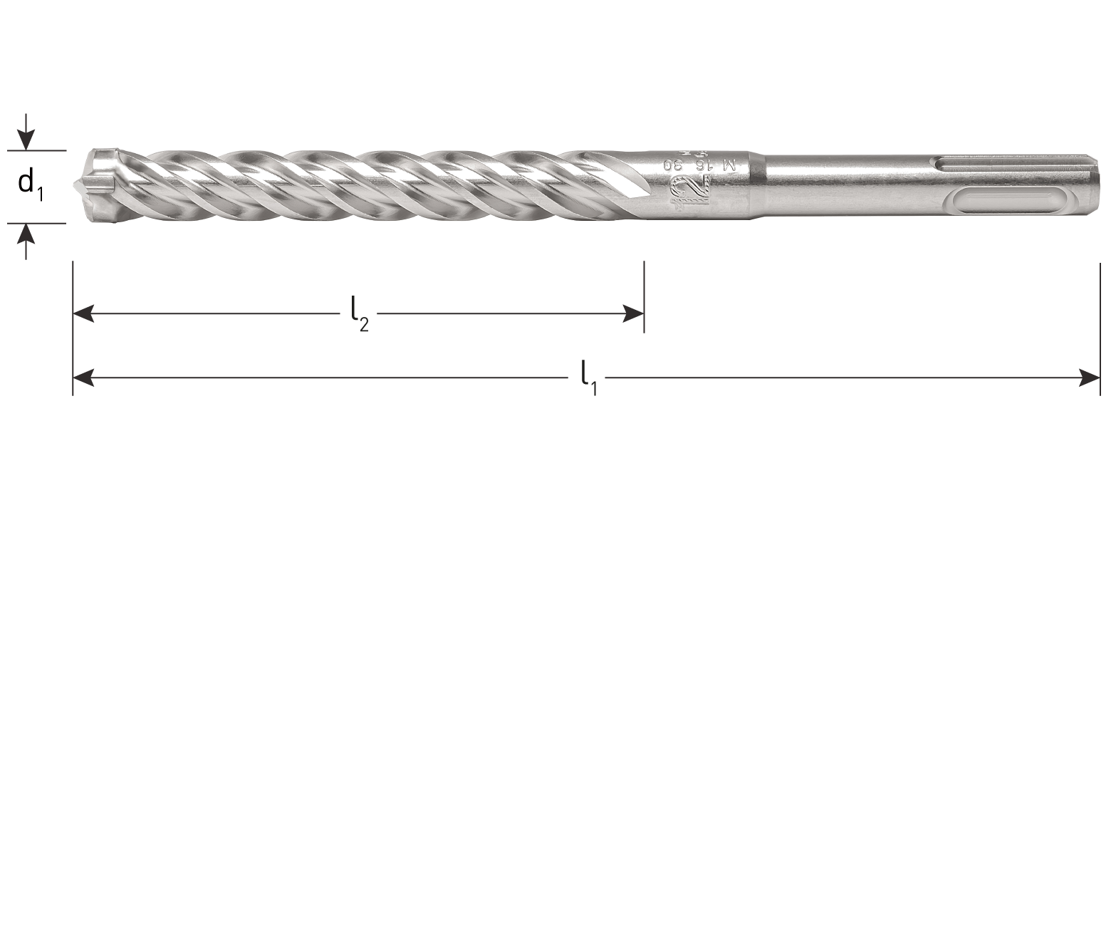 SDS-plus hamerboor, type '202', QUATTRO-X, ø6,5x200/265 mm