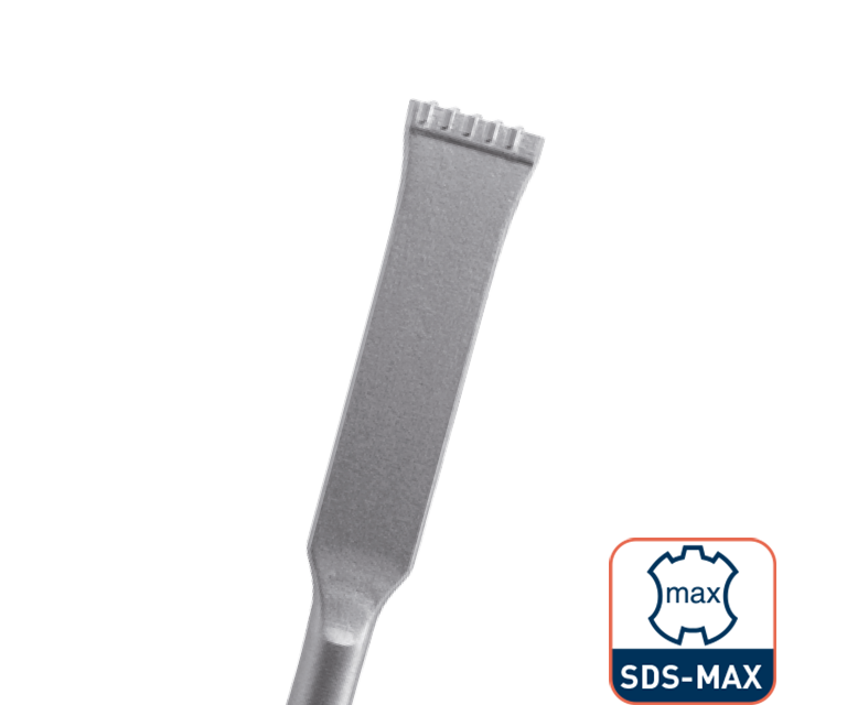 Carbide toothed slotting chisel