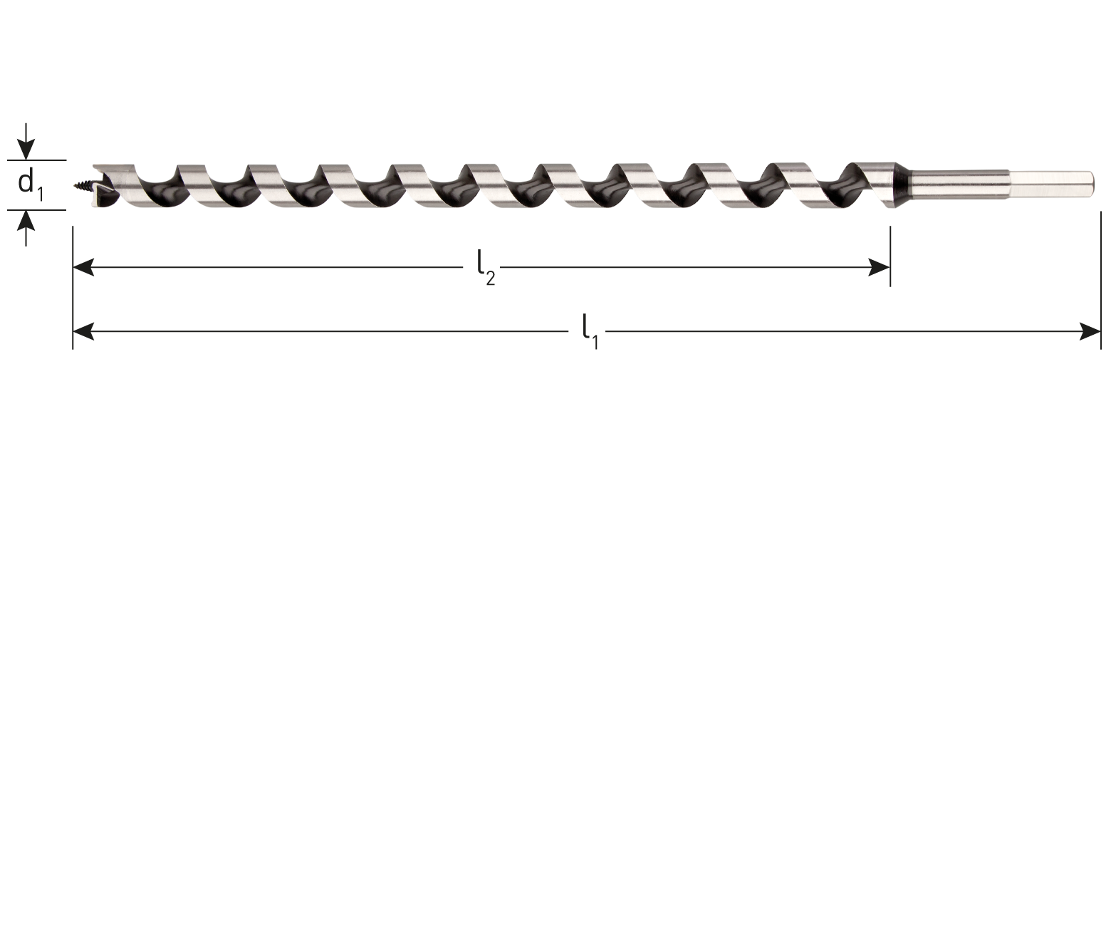 Slangenboor type '240', ø10x460 mm