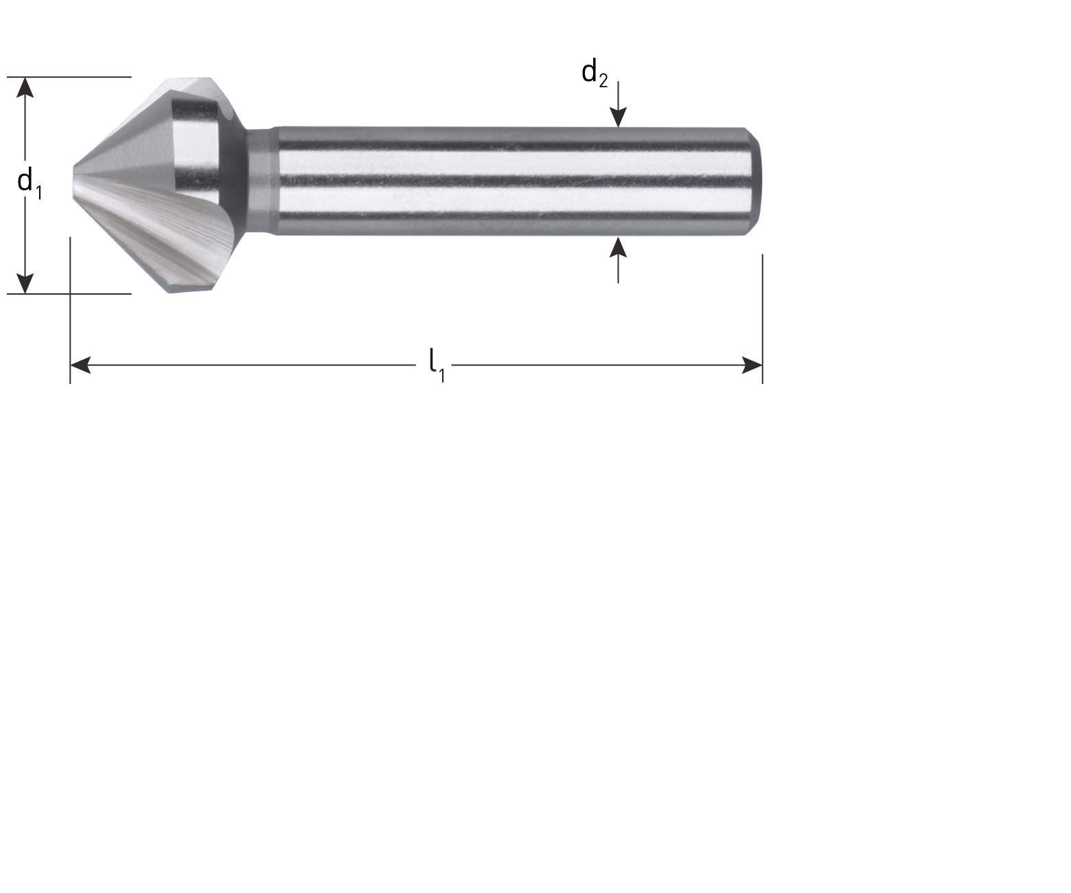 hss-g verzinkfrees aluminium type 402 diam 20,5 mm