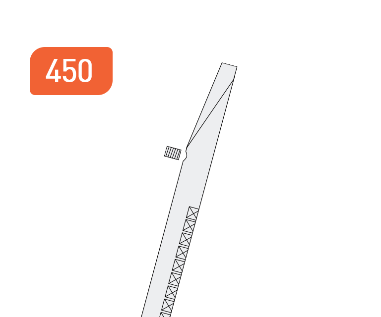 Porte-couteau type EL0500GT pour l'ébavurage