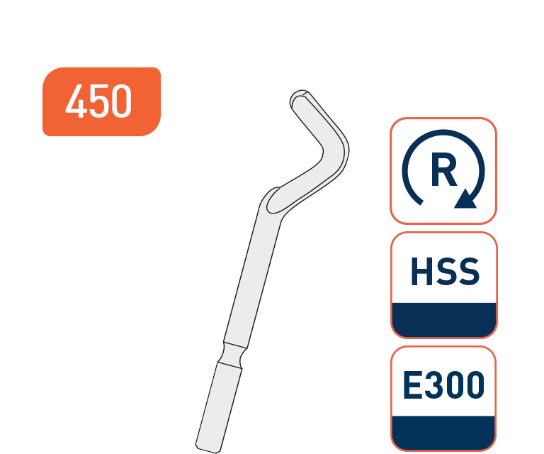 Lame de rechange type GT-E300 pour ébavureurs à main