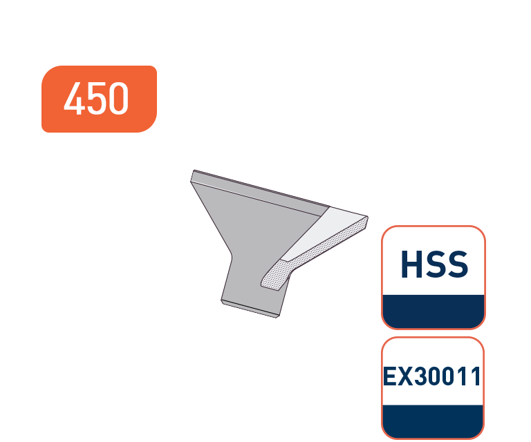Klinge Typ GT-EX3001 für Handentgrater
