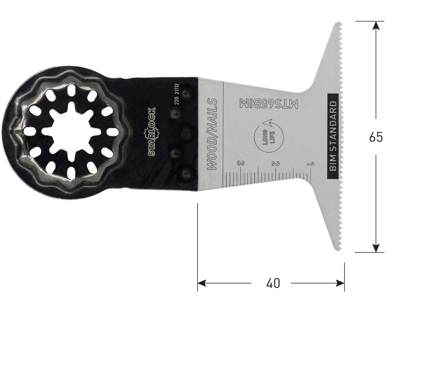 BiM Starlock Tauchsägeblatt Typ MTS65bi, 65x50 mm