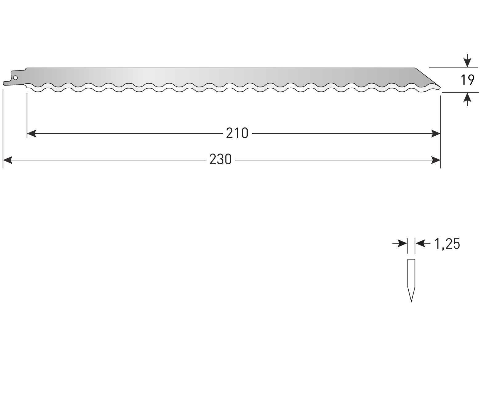 Reciprocating saw blade RC870
