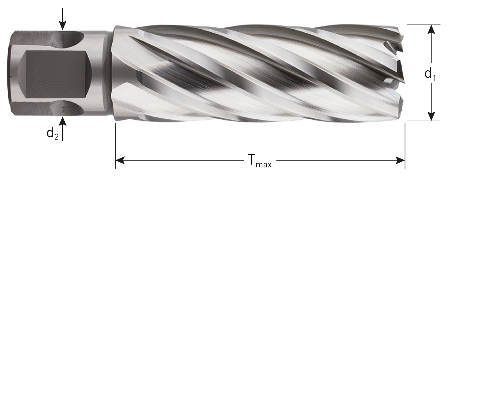 HSS-XE Kernboor met weldon-aansluiting, ø39x55 mm