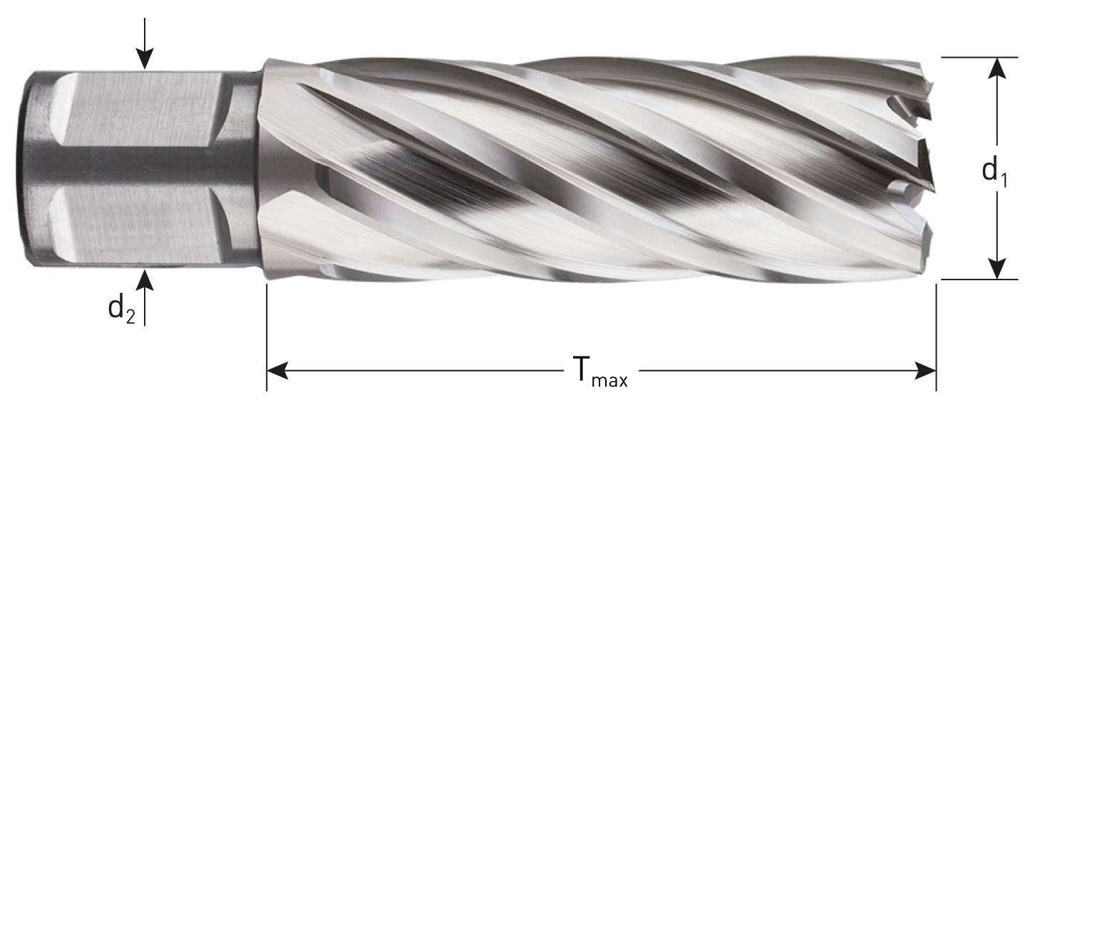 HSS kernboor SILVER-LINE 55mm (Weldon)