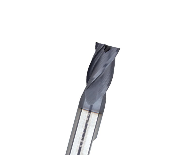 Solid carbide square end mill, short, coated, SILVER-LINE