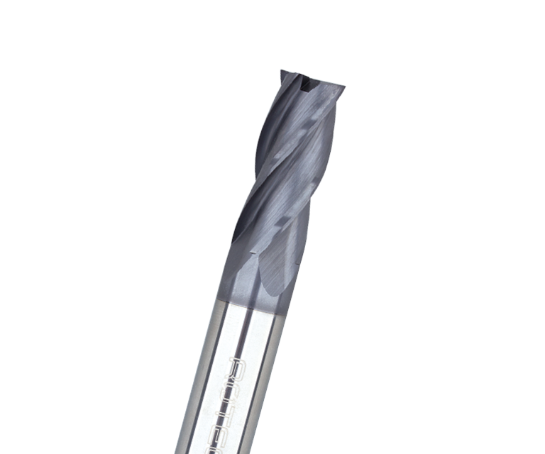 Solid carbide square end mill, long, coated, SILVER-LINE