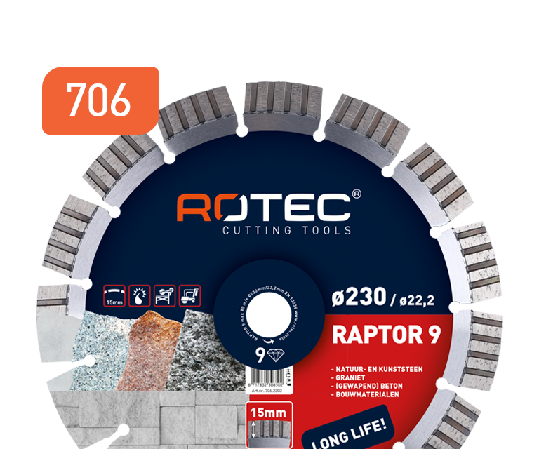 706.1253 Diamond saw blade RAPTOR 9
