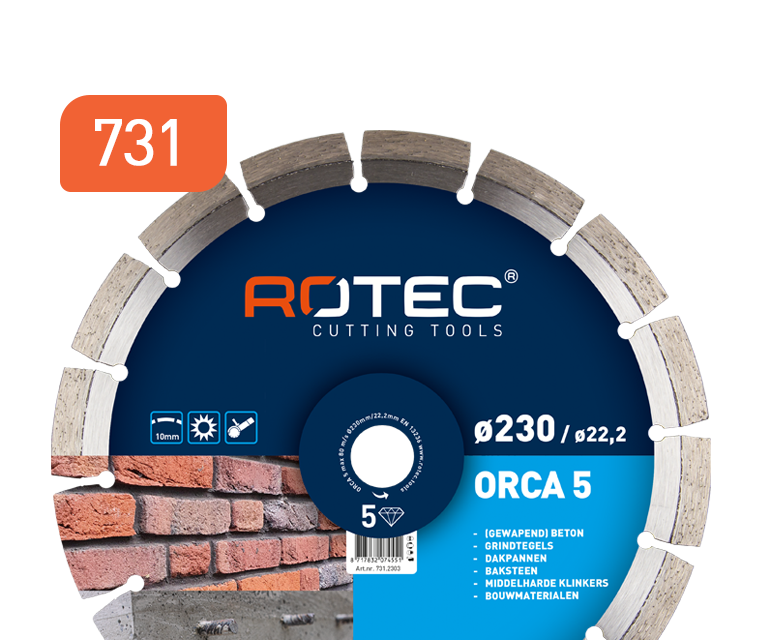731.1153 Disque diamantée ORCA 5 / BETON UNI