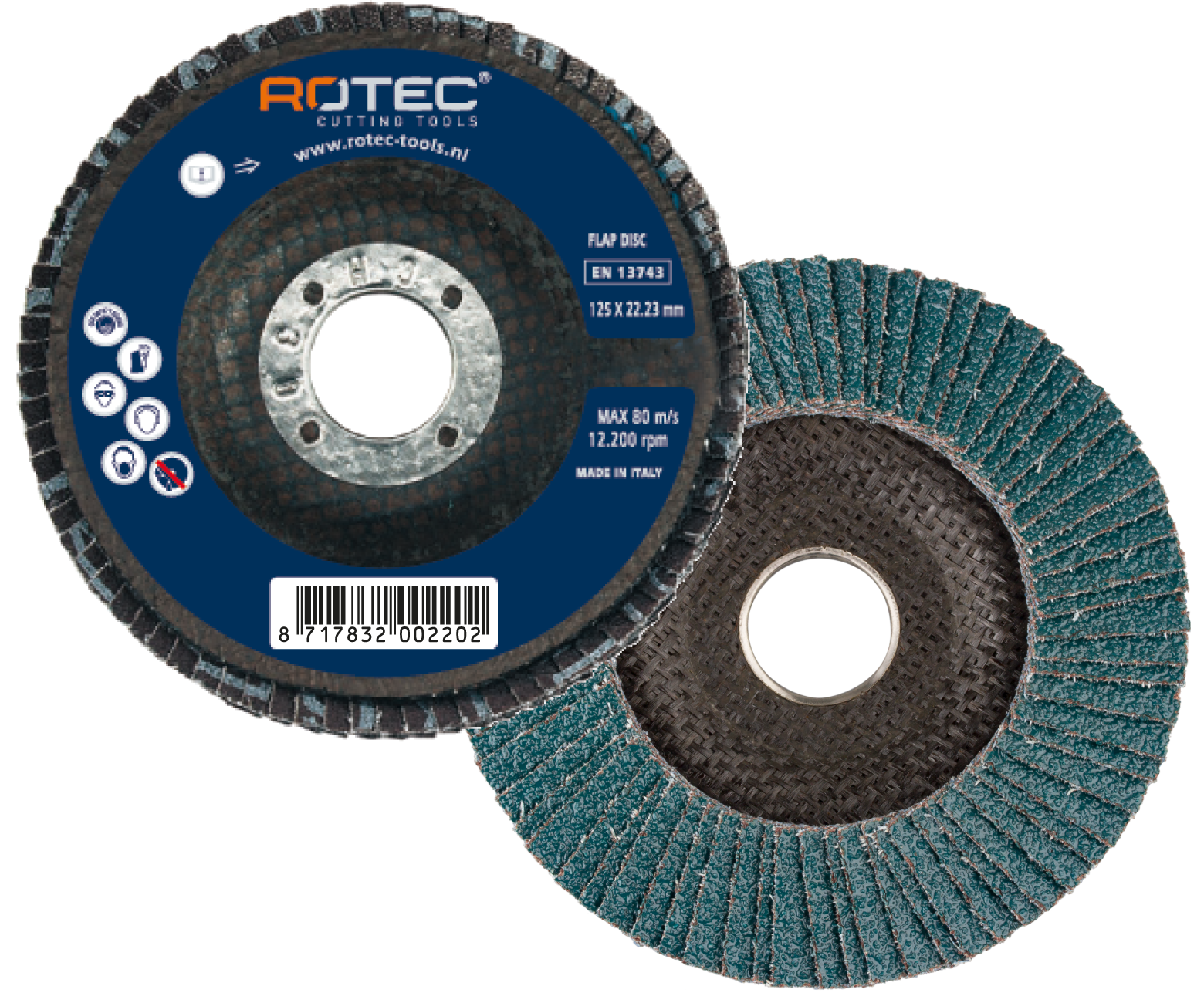 Flap disc, conical, for (stainless) steel GOLD-LINE