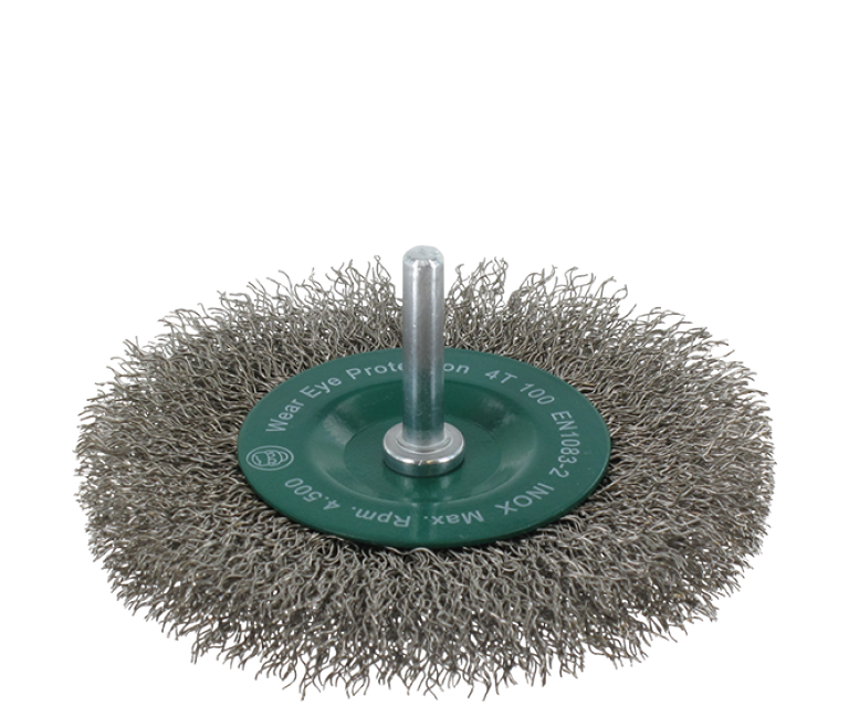 Brosse plate sur tige | Acier inoxydable