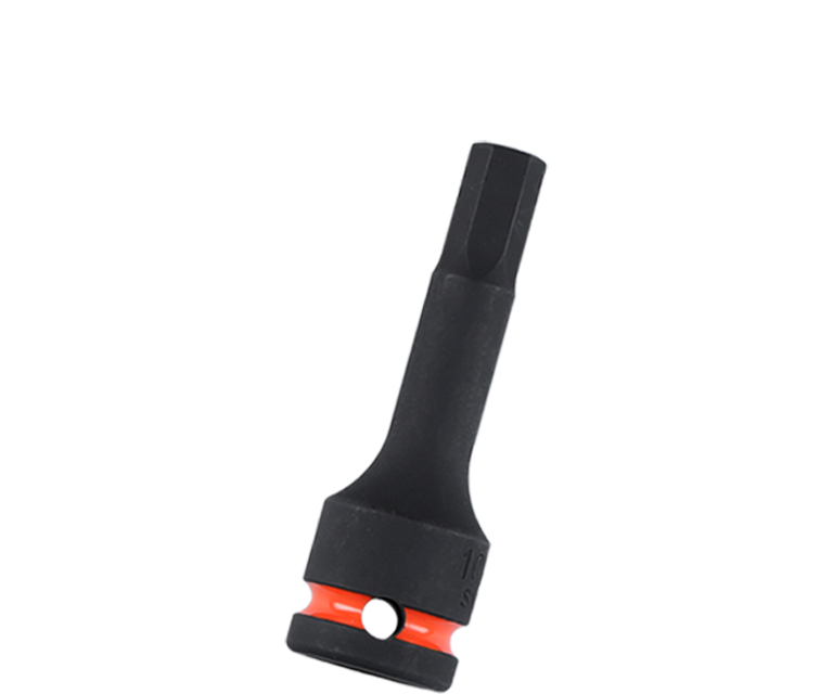 Impact socket 1/2", hex. head, long