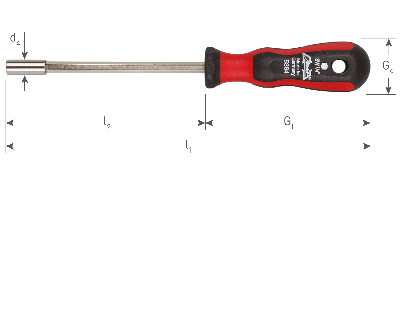 2C-Bit screwdriver, magnetic